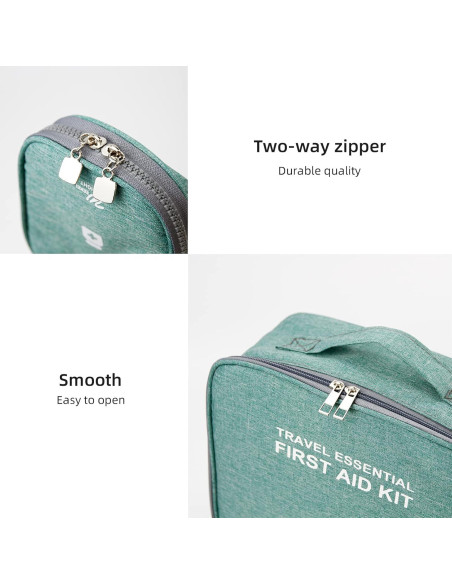 Bolsas de Primeros Auxilios Vacías TOPASION - 2 Tamaños Verde