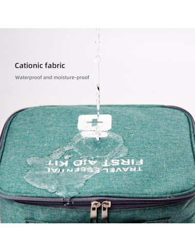 Bolsas de Primeros Auxilios Vacías TOPASION - 2 Tamaños Verde