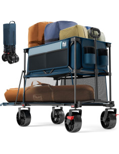 Carro Plegable Doble Decker Timber Ridge 204kg Azul 2