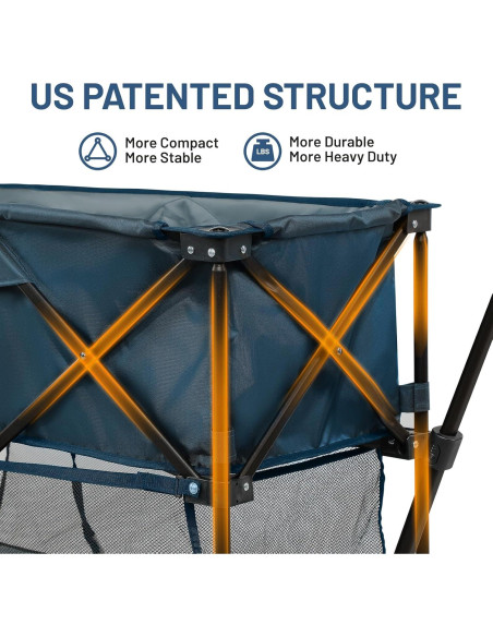 Carro Plegable Doble Decker Timber Ridge 204kg Azul