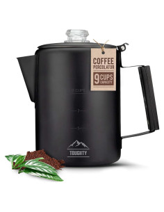 Percolador de Café Toughty Yosemite 9 Tazas Acero Inoxidable