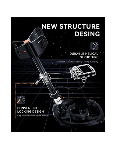 Detector de Metales SUNPOW OTMD14 Profesional Impermeable