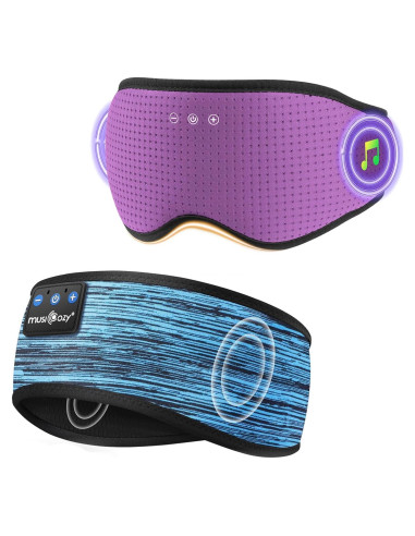 Auriculares para Dormir Bluetooth MUSICOZY con Máscara 3D