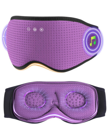 Auriculares para Dormir Bluetooth MUSICOZY con Máscara 3D