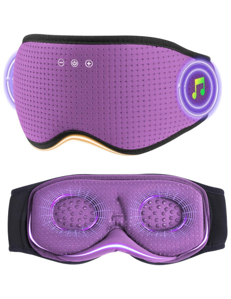 Auriculares para Dormir Bluetooth MUSICOZY con Máscara 3D