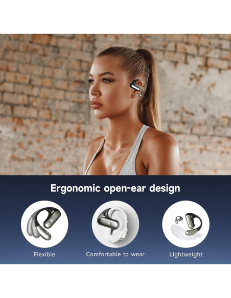 Auriculares Inalámbricos Bluetooth 5.4 CoolJumper Q28 Negro