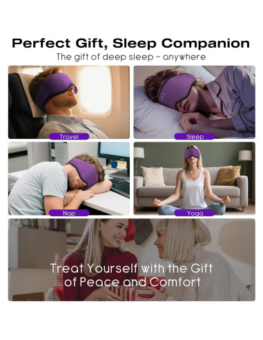 Auriculares para Dormir Bluetooth MUSICOZY con Máscara 3D