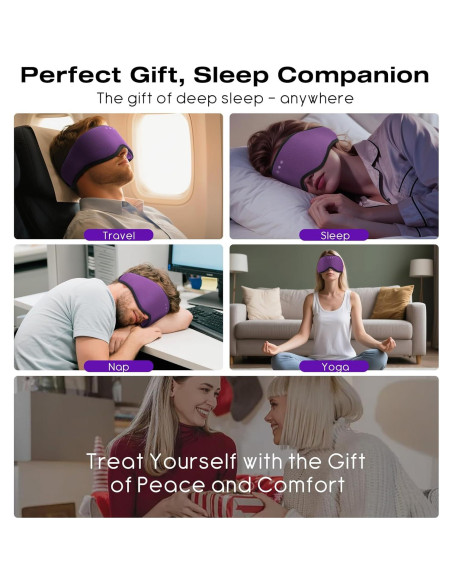 Auriculares para Dormir Bluetooth MUSICOZY con Máscara 3D