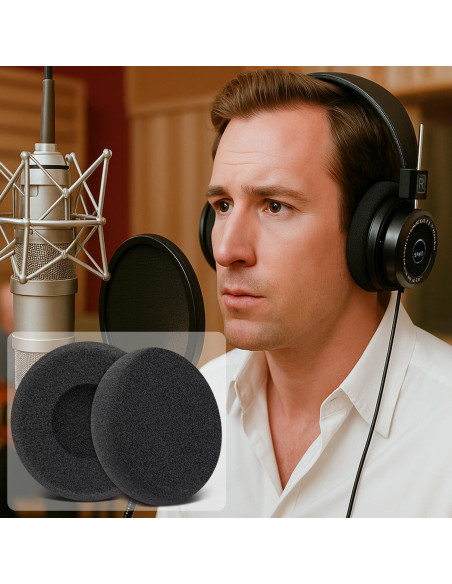 Almohadillas de Esponja SOULWIT para Auriculares SR60/SR80/SR125 - Negro