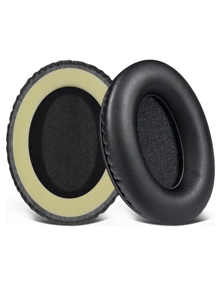 Almohadillas de Repuesto SOULWIT para Auriculares Audio-Technica ATH-ANC7/ANC7B - Negro