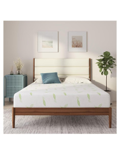 Colchón Twin NapQueen 6" Espuma Viscoelástica Té Verde