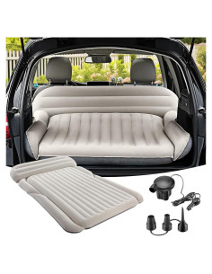 Colchón de Aire KMZ SUV Doble Flocking 192x125cm con Bomba