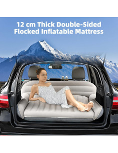 Colchón de Aire KMZ SUV Doble Flocking 192x125cm con Bomba 2