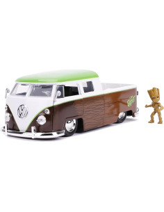 Vehículo de metal fundido Jada Toys Volkswagen Bus 1963 con Groot 2