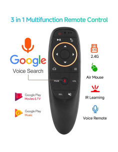 Control Remoto Inalámbrico EASYTONE Air Mouse 2.4GHz con Voz 2