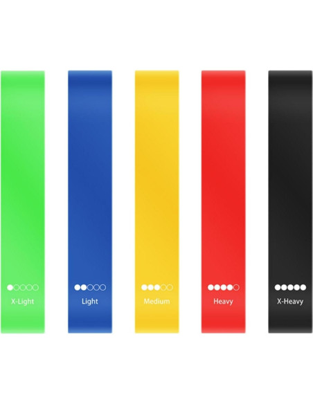 Juego de 5 Bandas de Resistencia Repima para Glúteos y Piernas