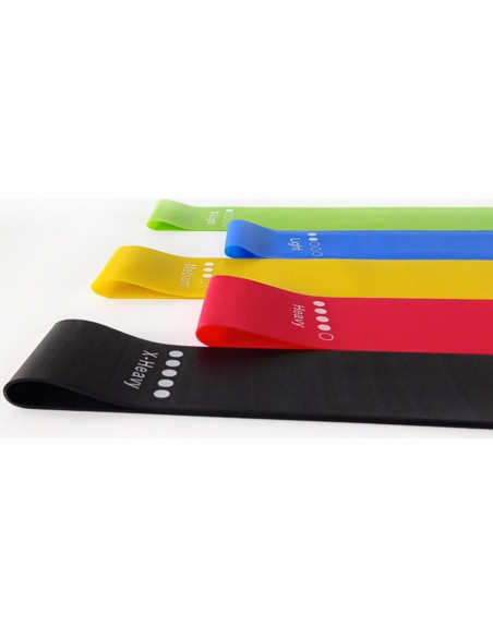 Juego de 5 Bandas de Resistencia Repima para Glúteos y Piernas