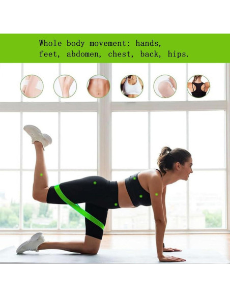 Juego de 5 Bandas de Resistencia Repima para Glúteos y Piernas