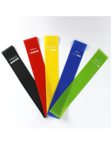 Juego de 5 Bandas de Resistencia Repima para Glúteos y Piernas