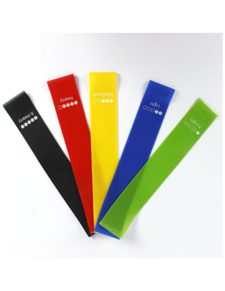 Juego de 5 Bandas de Resistencia Repima para Glúteos y Piernas