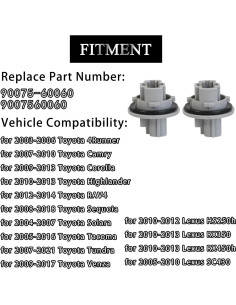 Enchufe de Luz de Señal de Giro Frontal AUPARTIK 2 Pcs Compatible Toyota 2