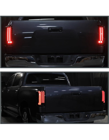 Luces Traseras LED SPEC-D Tuning Humo para Toyota Tundra 2007-2013