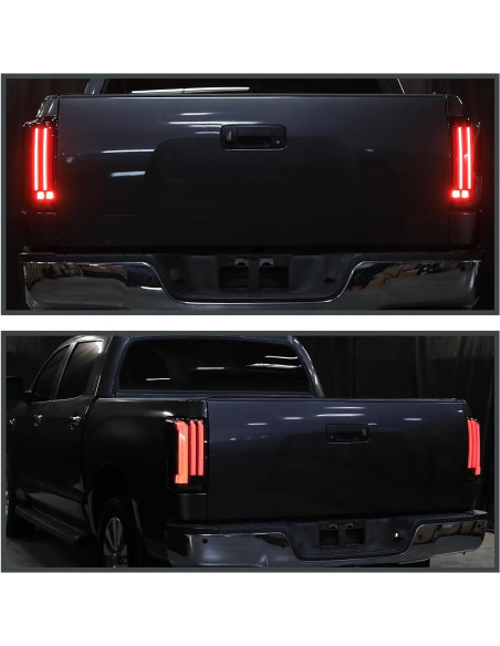 Luces Traseras LED SPEC-D Tuning Humo para Toyota Tundra 2007-2013