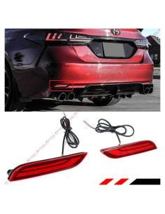 Reflector LED Rojo Cuztom Tuning para Toyota Camry 2018-2022