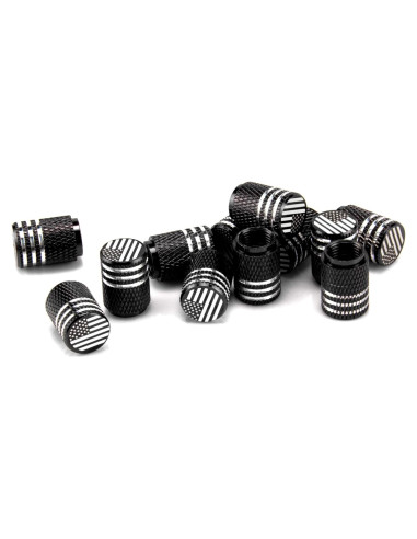 Tapa de Válvula SINGARO 12PCS Aluminio Bandera Americana