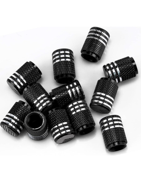 Tapa de Válvula SINGARO 12PCS Aluminio Bandera Americana