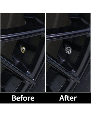 Tapa de Válvula SINGARO 12PCS Aluminio Bandera Americana