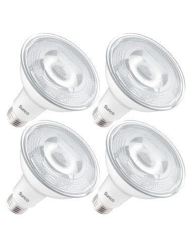Bombilla LED PAR30 Sunco 11W 850 LM Regulable IP65 Paquete de 4