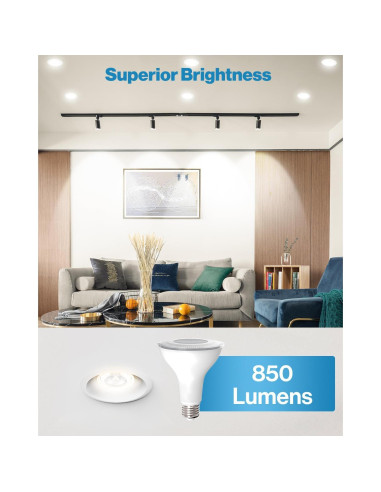 Bombilla LED PAR30 Sunco 11W 850 LM Regulable IP65 Paquete de 4