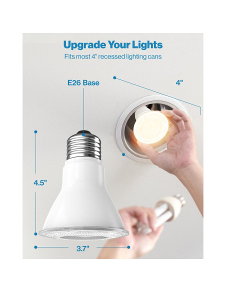 Bombilla LED PAR30 Sunco 11W 850 LM Regulable IP65 Paquete de 4