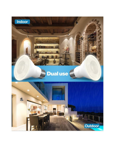 Bombilla LED PAR30 Sunco 11W 850 LM Regulable IP65 Paquete de 4