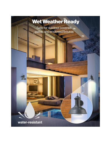 Bombilla LED PAR30 Sunco 11W 850 LM Regulable IP65 Paquete de 4