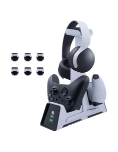 Estación de Carga Dual Mcbazel para Controladores PS5/PS4/Xbox