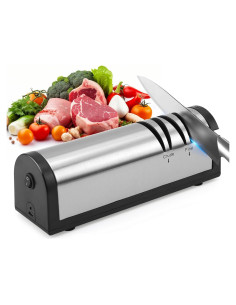 Afilador de cuchillos eléctrico iFCOW 2 etapas acero inoxidable