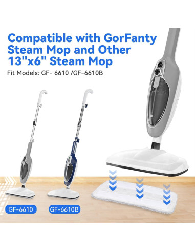 Paños de Reemplazo Microfibra LncBoc para Mopa GorFanty GF-6610