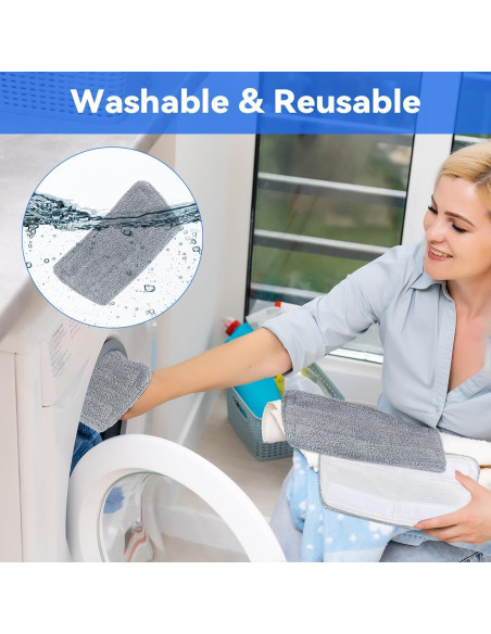 Paños de Reemplazo Microfibra LncBoc para Mopa GorFanty GF-6610