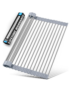 Estante para Secar Platos Zulay Kitchen 44.5x30.5cm Gris