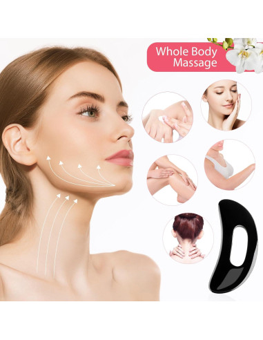 Juego de Herramientas Gua Sha Facial y Corporal Treela - 5 Piezas