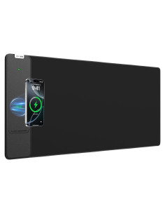 Alfombrilla de Carga Inalámbrica 15W abc.mat 80x30cm Negra
