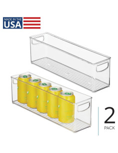 Set de 2 Bins de Plástico Apilables iDesign para Despensa 2