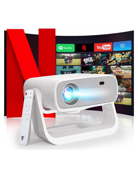 Proyector Inteligente Wielio 2025 Nativo 1080P Soporte 4K Bluetooth