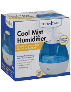 Humidificador Ultrasonico TheraCare Niebla Fría 1.97L Azul 2