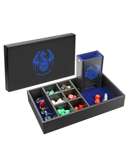 Caja de Almacenamiento Wunhunew para Dados D&D 4 en 1