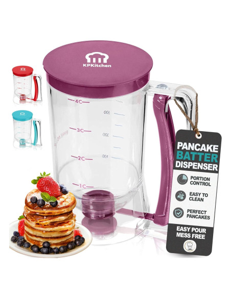 Dispensador de Mezcla KPKitchen 0.95L para Pancakes y Waffles