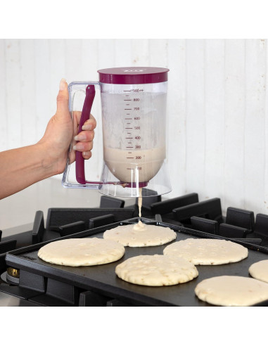Dispensador de Mezcla KPKitchen 0.95L para Pancakes y Waffles