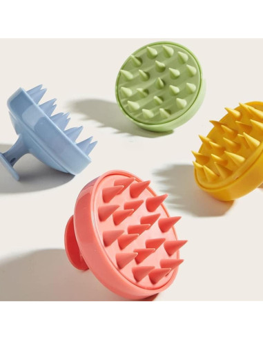 Cepillo Masajeador de Silicona ANIERAX para Cuero Cabelludo